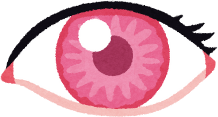 Illustration of a Pink and Red Eye